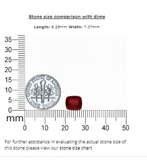 Ruby Cushion GIA Certified Untreated  3.58 cts.