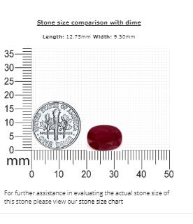 Ruby Oval GIA Certified 6.03  cts.