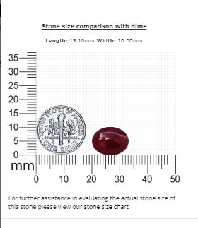 Ruby Cabochon GIA Certified Untreated  9.15 cts.