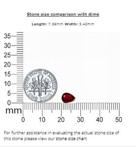Ruby Pear  GIA Certified Untreated 1.04 cts.
