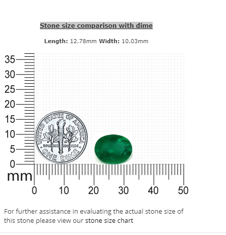 Emerald Oval  GIA Certified 5.16 cts.