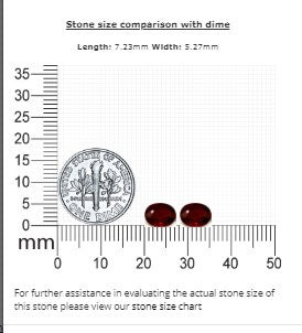 Ruby Oval Matched Pair GIA Certified Untreated  2.10 cttw.