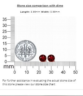 Ruby Round Matched Pair GIA Certified  2.70 cttw.