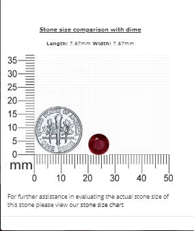 Ruby Round GIA Certified 1.82  cts.