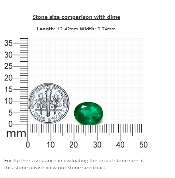 Emerald Oval  GIA Certified 5.14cts.