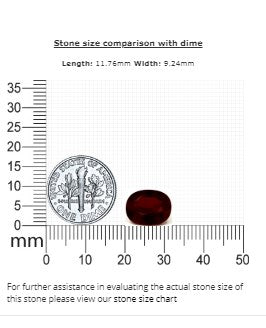 Ruby Oval GIA Certified 5.09  cts.