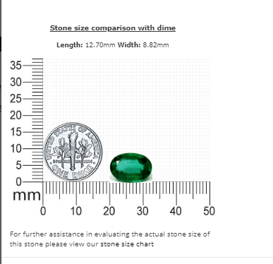 Emerald Oval  GIA Certified 4.18 cts