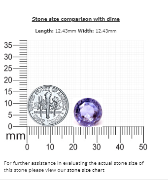9.24 cts. Blue Sapphire Round GIA Certified