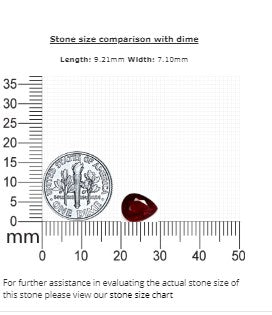 Ruby Pear GIA Certified  1.98 cts.