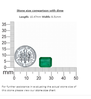 Emerald  Cut Emerald GIA Certified Untreated 3.91 cts