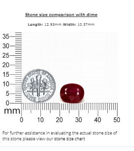 Ruby Oval GIA Certified  6.24 cts.