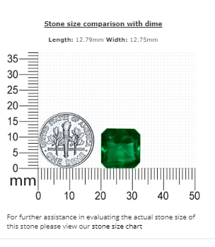 8.86 cts. Emerald Cut Emerald GIA Certified Untreated