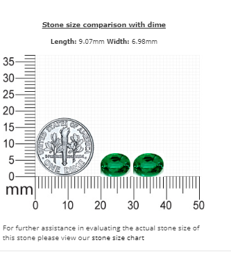 Emerald  Oval Matched Pair GIA Certified 3.74 cttw.