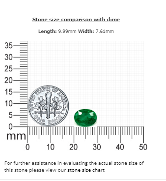 2.59 cts. Emerald Oval GIA Certified
