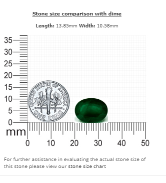 6.68 cts.  Emerald Oval GIA Certified
