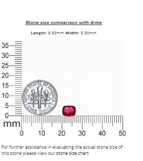 Ruby Cushion  GIA Certified Untreated 1.51 cts