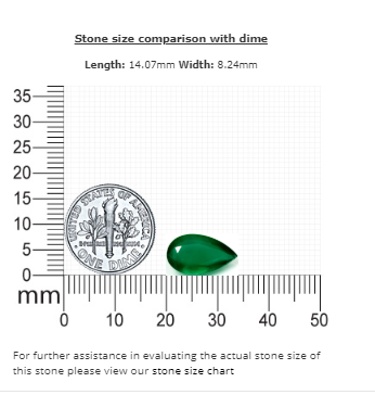 Emerald Pear  GIA Certified Untreated 3.53 cts