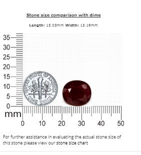 Ruby Oval GIA Certified 9.08 cts.
