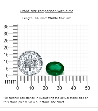 Copy  of Emerald  Oval GIA Certified 6.12 cts