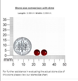 Ruby Round Matched Pair GIA Certified 2.17 cttw.