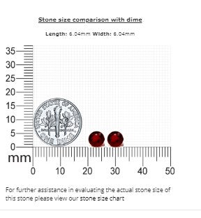 Ruby Round Matched Pair GIA Certified  2.42 cttw.