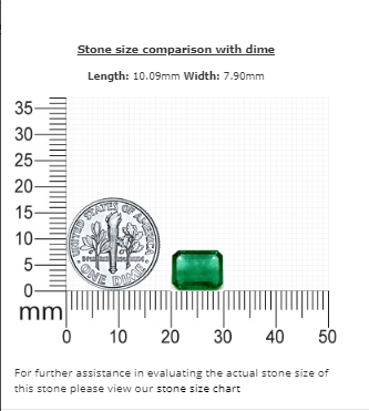 2.62cts. Emerald Cut Emerald GIA Certified