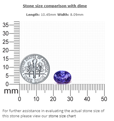 BLUE SAPPHIRE GIA Certified Untreated 4.06 cts. Oval