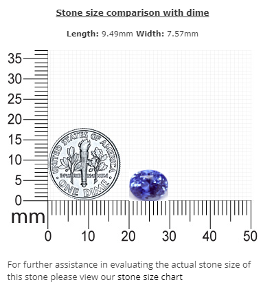 BLUE SAPPHIRE GIA Certified Untreated 3.91 cts. Oval