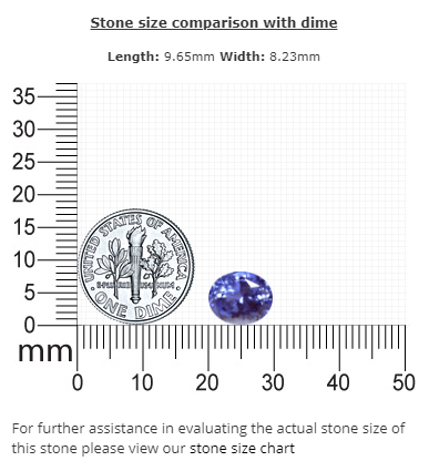 BLUE SAPPHIRE  GIA Certified Untreated 4.20 cts. Oval