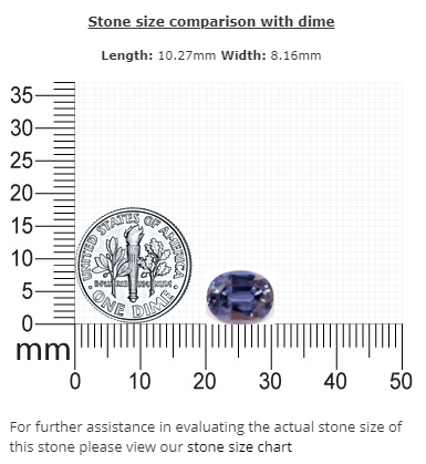 BLUE SAPPHIRE AGL Certified Untreated 3.56 cts. Oval