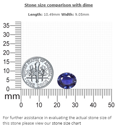 BLUE SAPPHIRE GIA Certified 4.26 cts. Oval