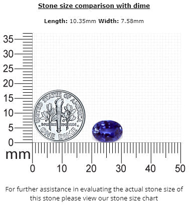 BLUE SAPPHIRE GIA Certified 4.02 cts. Oval