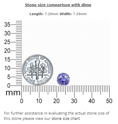 BLUE  SAPPHIRE Round 2.16 cts.