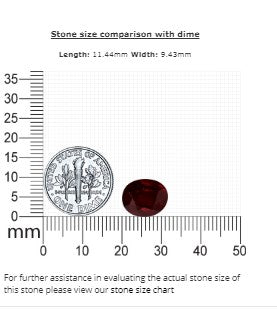 Ruby Oval GIA Certified Untreated 6.07 cts