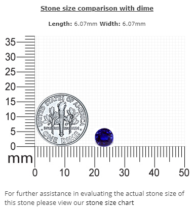 BLUE  SAPPHIRE Round 1.17 cts.