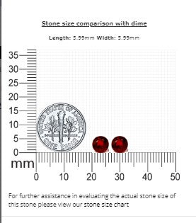 Ruby Round Matched Pair GIA Certified  2.12 cttw.