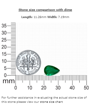 2.15 cts. Emerald Pear