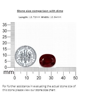 Ruby Oval  Composite 9.92  cts.