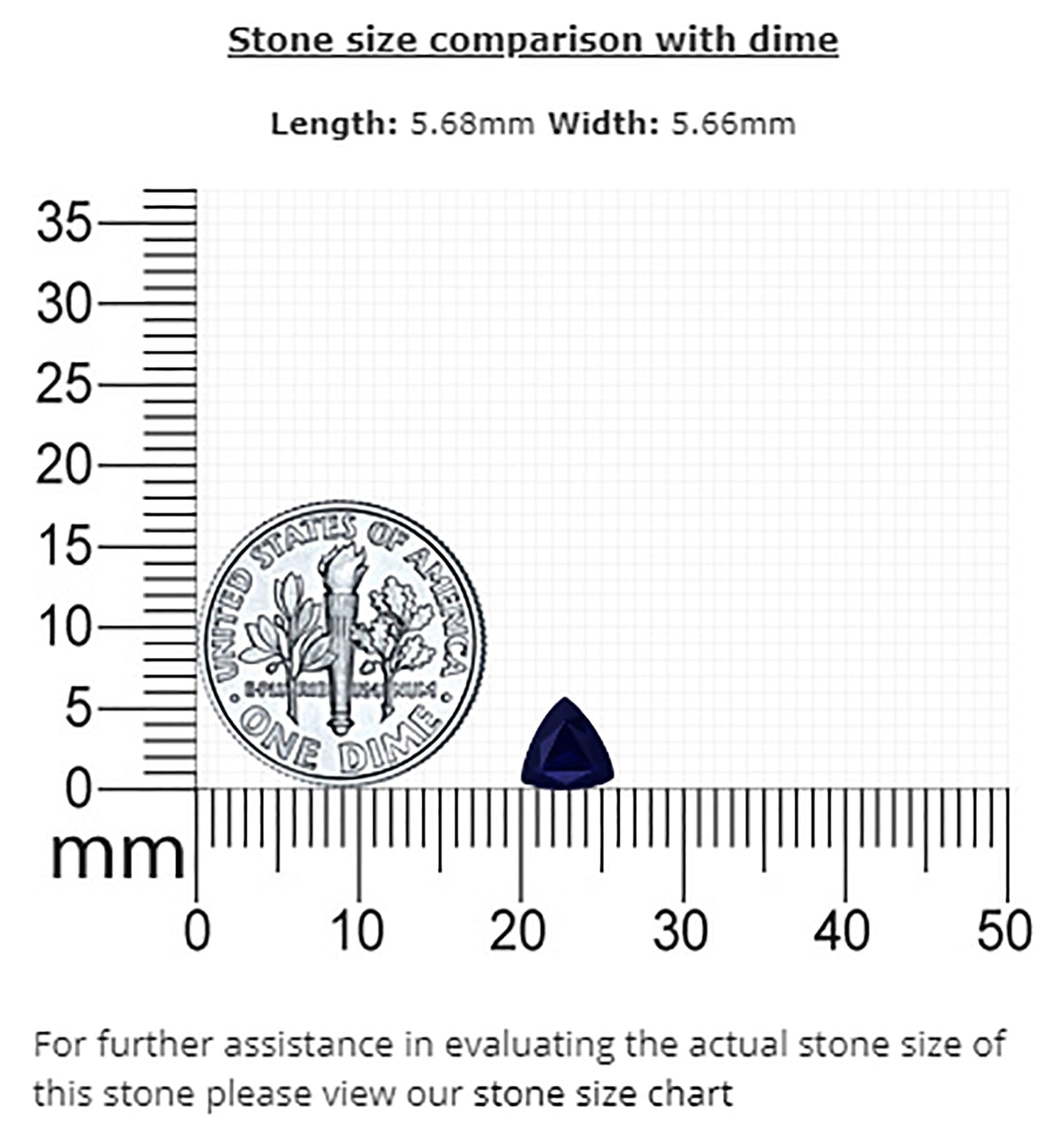 BLUE SAPPHIRE Trillion 0.71 Carat