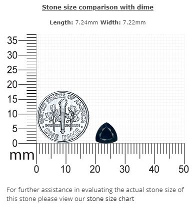 BLUE SAPPHIRE Trillion 1.75 cts.