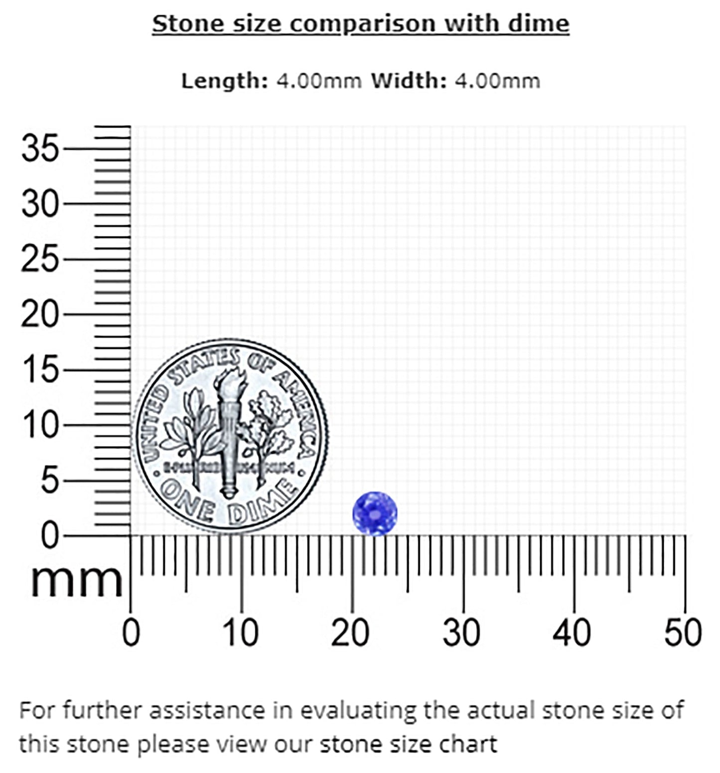 BLUE SAPPHIRE Round 0.41 Carat Untreated