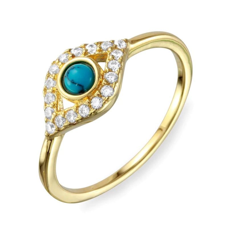 Evil Eye Ring Turquoise