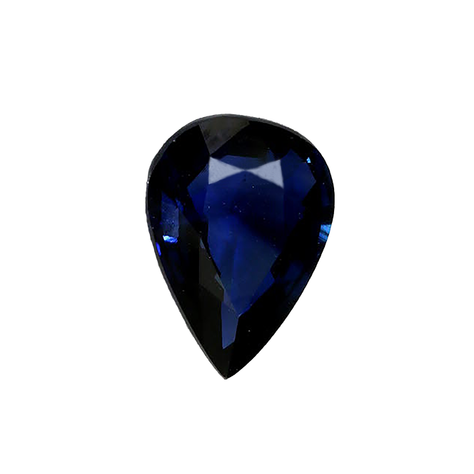 BLUE SAPPHIRE Pear 0.85  Carat