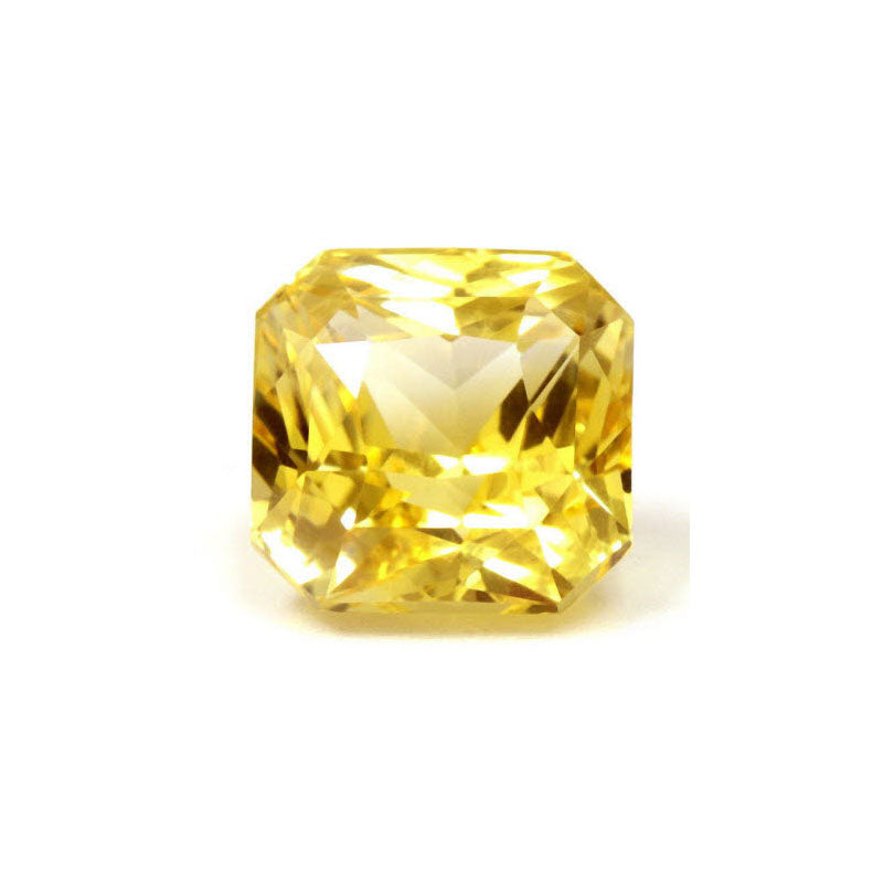 Emerald Cut Yellow Sapphire GIA Certified Untreated 6.55 cts.