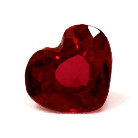 Ruby  Heart Untreated 0.49 cts.