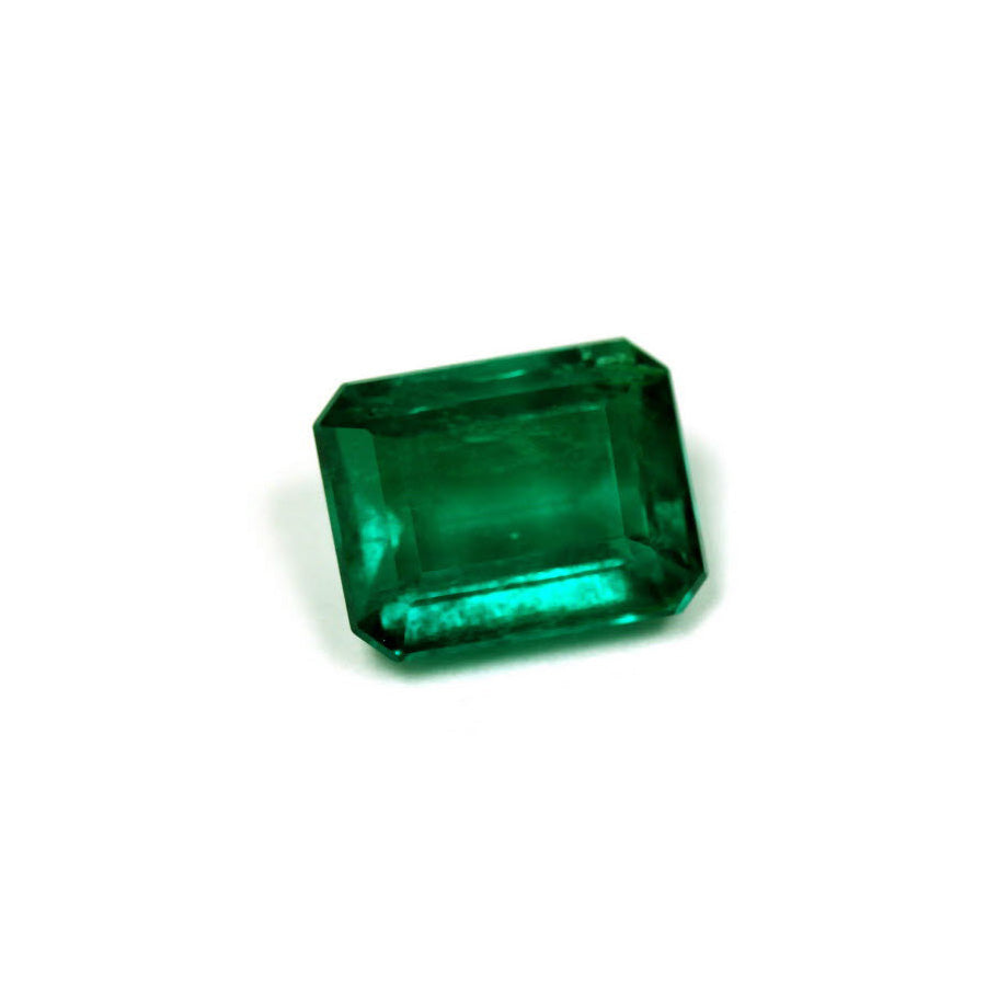 Green Emerald Cut Emerald GIA Certified Untreated 5.94 cts.