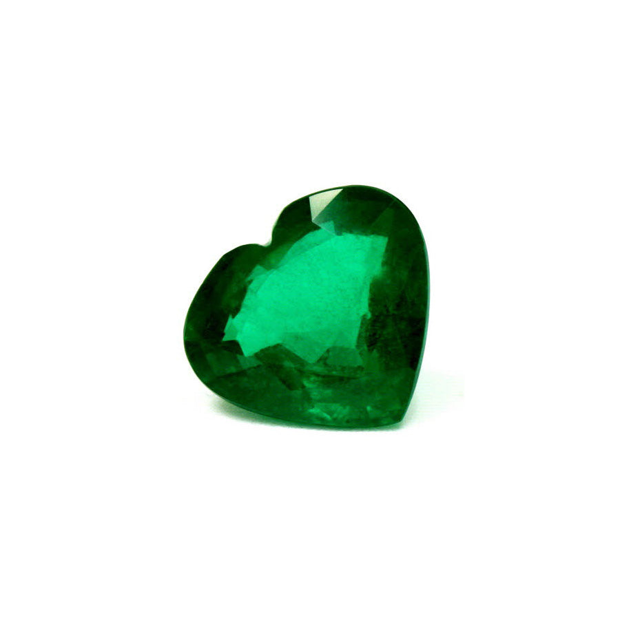 Green Emerald Heart GIA Certified 4.65 cts.
