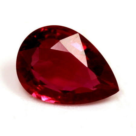 Ruby Pear GIA Certified  Untreated 0.72 cts.