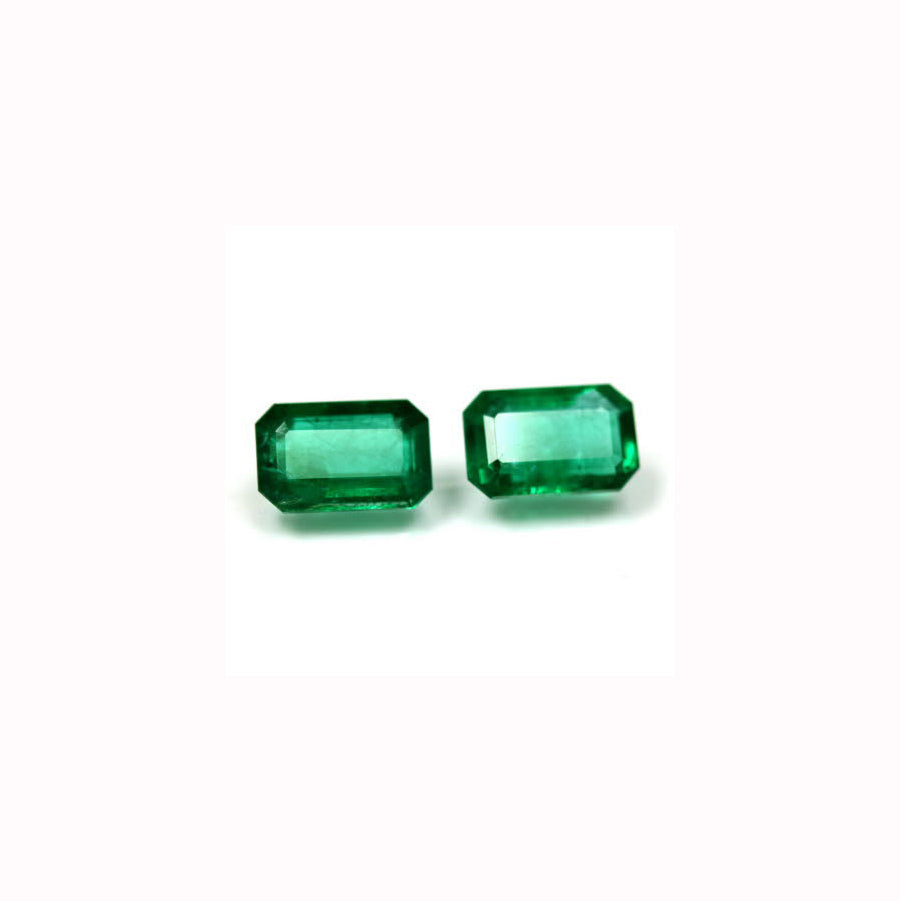 Emerald  Cut Emerald Matched Pair GIA Certified 5.13 cttw.
