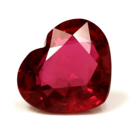 Ruby Heart  GIA Certified Untreated 1.07 cts.